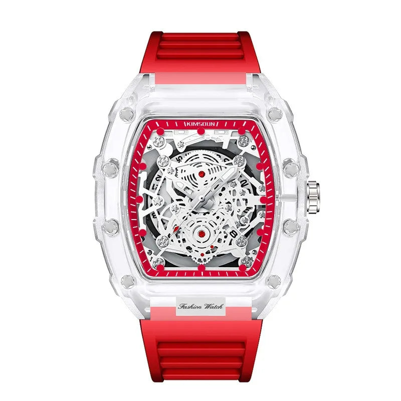 Tonvexis® – Fashion Tonneau Quartz Watch for Men | Luminous Hands, Calendar Display, Waterproof, Bold Personality Design