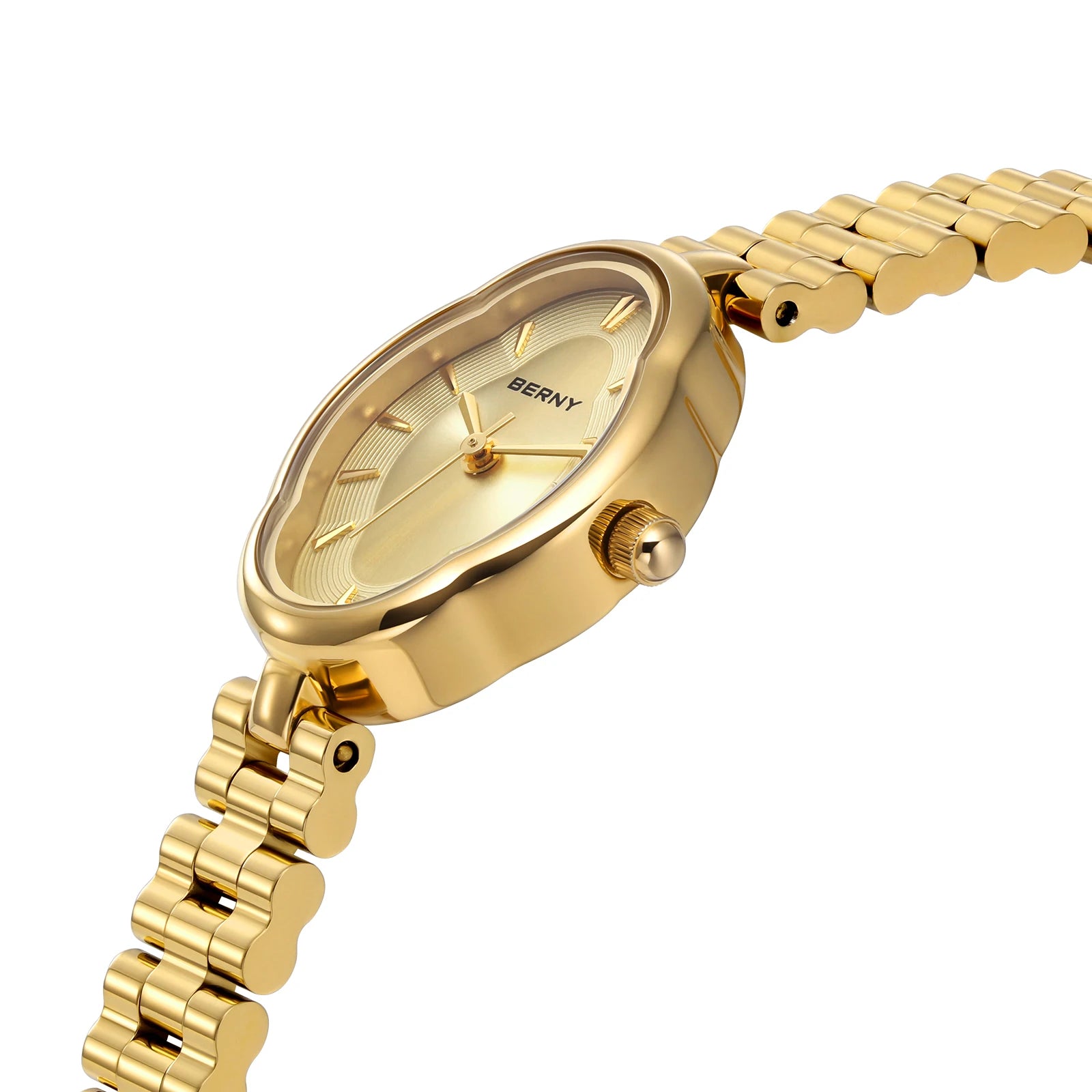 Oravelle® – Auréa Mini | Minimalist Gold Ladies’ Watch & Jewelry Bracelet Set – Petite, Elegant & Chic