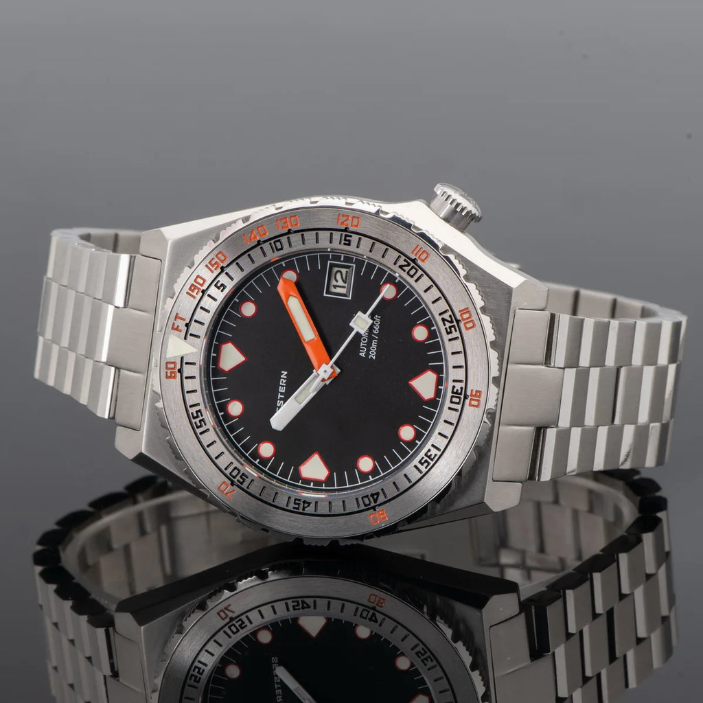 Maridive® – Men's Automatic Diver Watch | NH35 Movement, Ceramic Bezel, Sapphire, Luminous, Jubilee Bracelet, 600T Retro Style