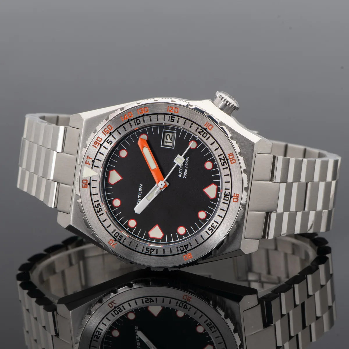 Maridive® – Men's Automatic Diver Watch | NH35 Movement, Ceramic Bezel, Sapphire, Luminous, Jubilee Bracelet, 600T Retro Style