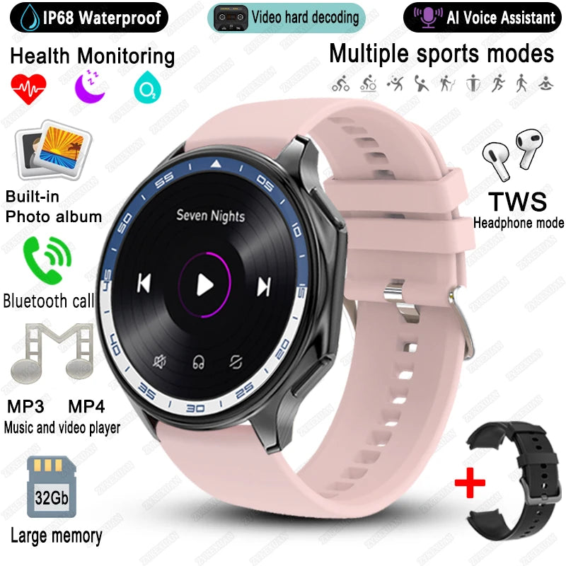 Memorix® – Premium Business Smartwatch with 32GB Storage | Album Sync, Fitness Tracker, Waterproof, iOS & Android Compatible