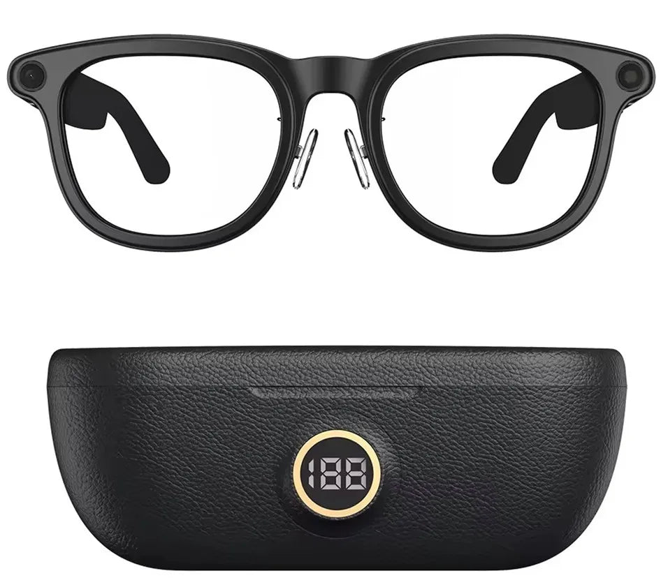 Audivex® – AI Smart Glasses with Camera & Wireless Audio | Bluetooth Calling, Music Playback, All-in-One Wearable