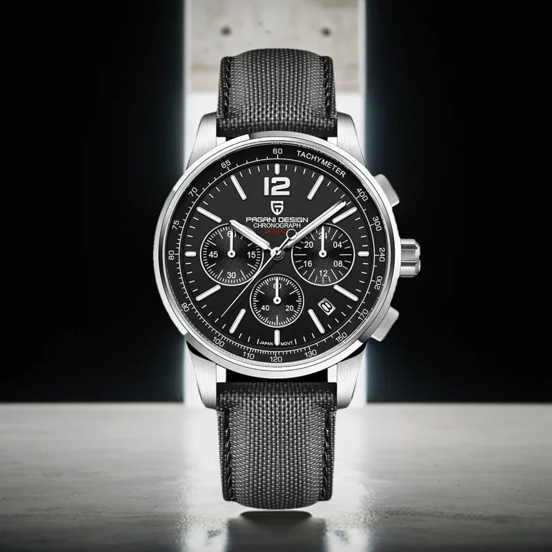 Bravure® – Silvonic VK63 | Men’s Stainless Steel Quartz Watch with Sapphire Crystal & 100M Waterproof Rating