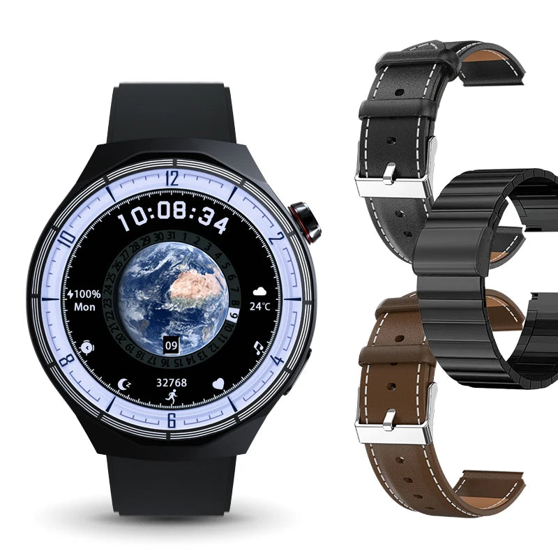 Dynatek® – Smartwatch with AMOLED, 2GB ROM | Local Video, Custom Dials, NFC, Heart Rate & SpO₂ Monitor