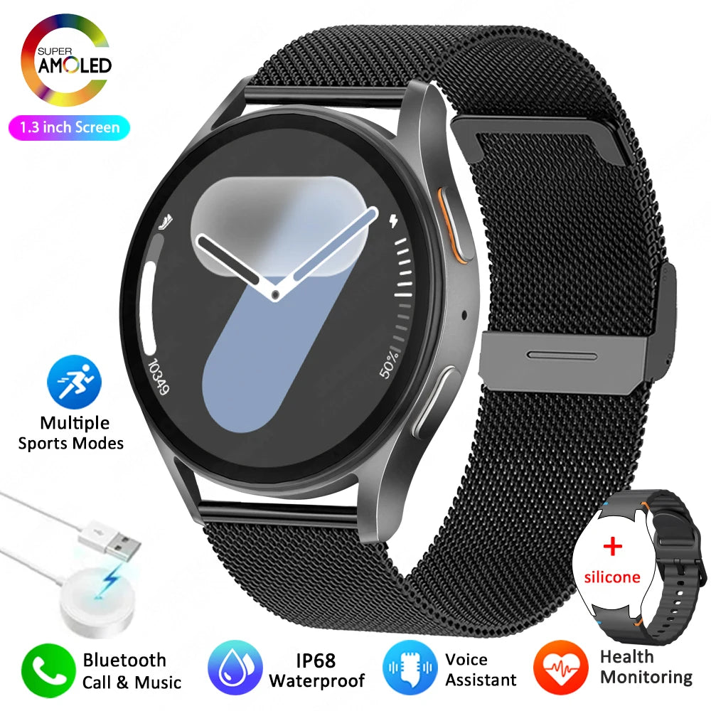 Lumetrix® – Unisex Smartwatch with AMOLED HD | Compass, Heart Rate, Sport & Fitness, Bluetooth Call, Waterproof