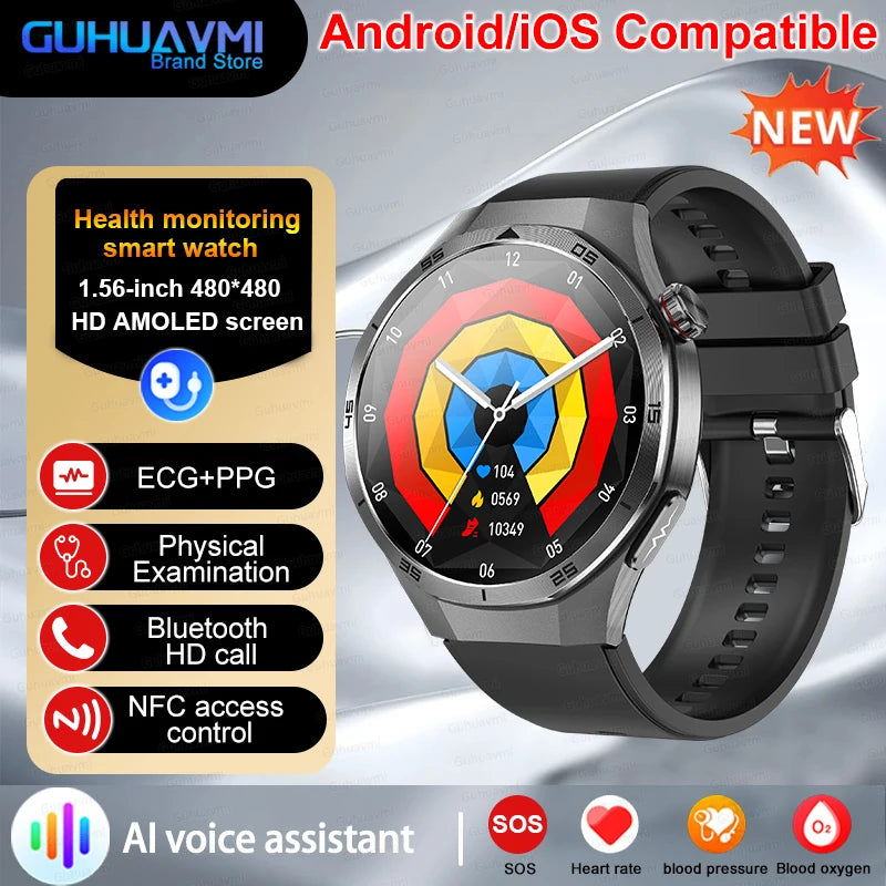 Healtrix® – BioScan 5 | 5-in-1 Health Smartwatch with Uric Acid, Blood Lipid, BP, Sleep Monitor & Bluetooth Call