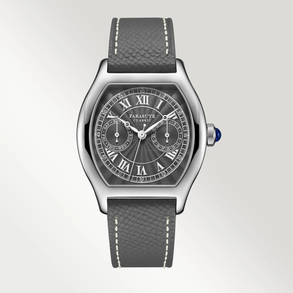 FaruStyle® – Luxury Retro Men’s Quartz Watch, VH64 Movement, Stainless Steel, Sapphire Glass, Waterproof