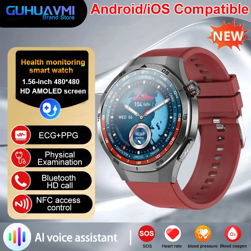 Healtrix® – BioScan 5 | 5-in-1 Health Smartwatch with Uric Acid, Blood Lipid, BP, Sleep Monitor & Bluetooth Call