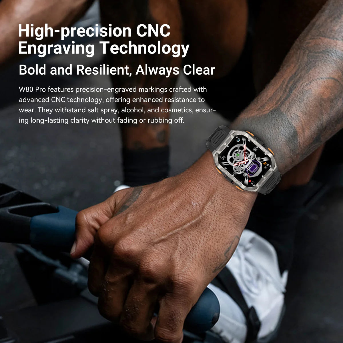 Trailcore® – Rugged Outdoor Smartwatch | GPS Positioning, 1.91" Display, 900mAh Battery, Built-in Flashlight