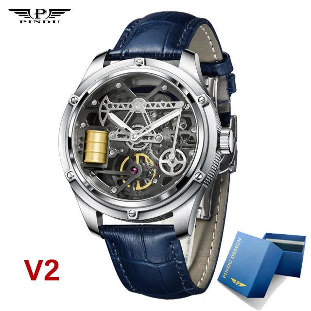 Silvian® – Men's Automatic Dress Watch | Miyota 8215, Sapphire Crystal, Leather Strap, 50m Waterproof