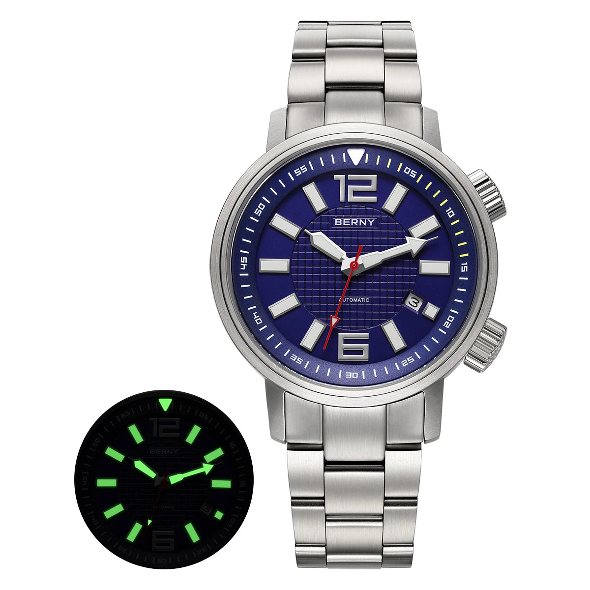 Kharvex® – Deepcore 44 | Automatic Diver Watch with Sapphire Crystal, Fluororubber Strap & 20ATM Water Resistance