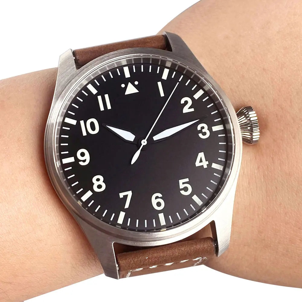 Aetherion® – Gravemax 42 | Pilot-Dive Automatic Watch with NH35/PT5000 Movement, Sapphire Crystal & 20Bar Resistance