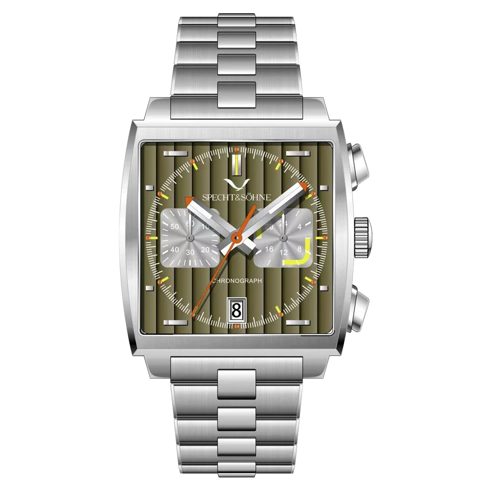Gravian® – Luxury Chronograph Sports Watch for Men | Stainless Steel, Quartz Movement, Waterproof, Bold Fashion Style