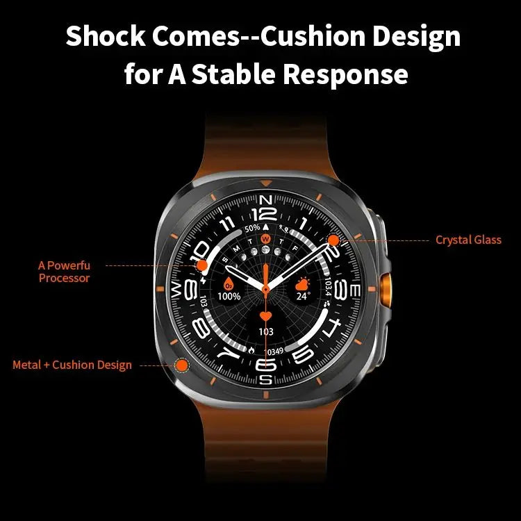 V-Watch® – PulseTrail | AMOLED Smartwatch with Call, Compass, SpO2 & IP68 Waterproof