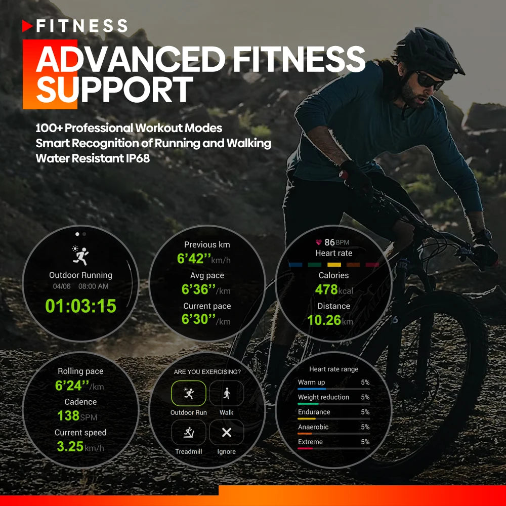 Gravitor® – PulseGrid S3 | GPS Sport Smartwatch with 1.43" AMOLED, Bluetooth Call, Heart Rate & SpO2 Tracking