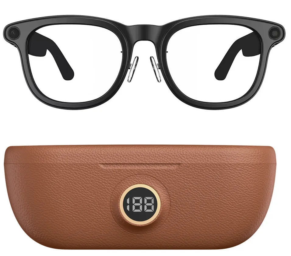 Audivex® – AI Smart Glasses with Camera & Wireless Audio | Bluetooth Calling, Music Playback, All-in-One Wearable