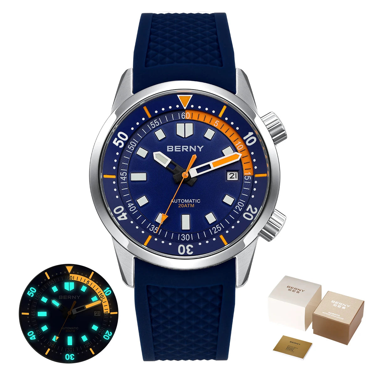 Hydronox® – Automatic Diver Watch for Men | 20ATM Waterproof, Super Luminous, Sapphire Crystal, Full Stainless Steel  Product Description