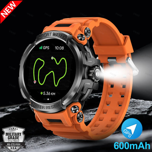 Altigear® – GPS Smartwatch with Compass & Altimeter | 600mAh Battery, AMOLED Display, Bluetooth Call, IP68 Waterproof