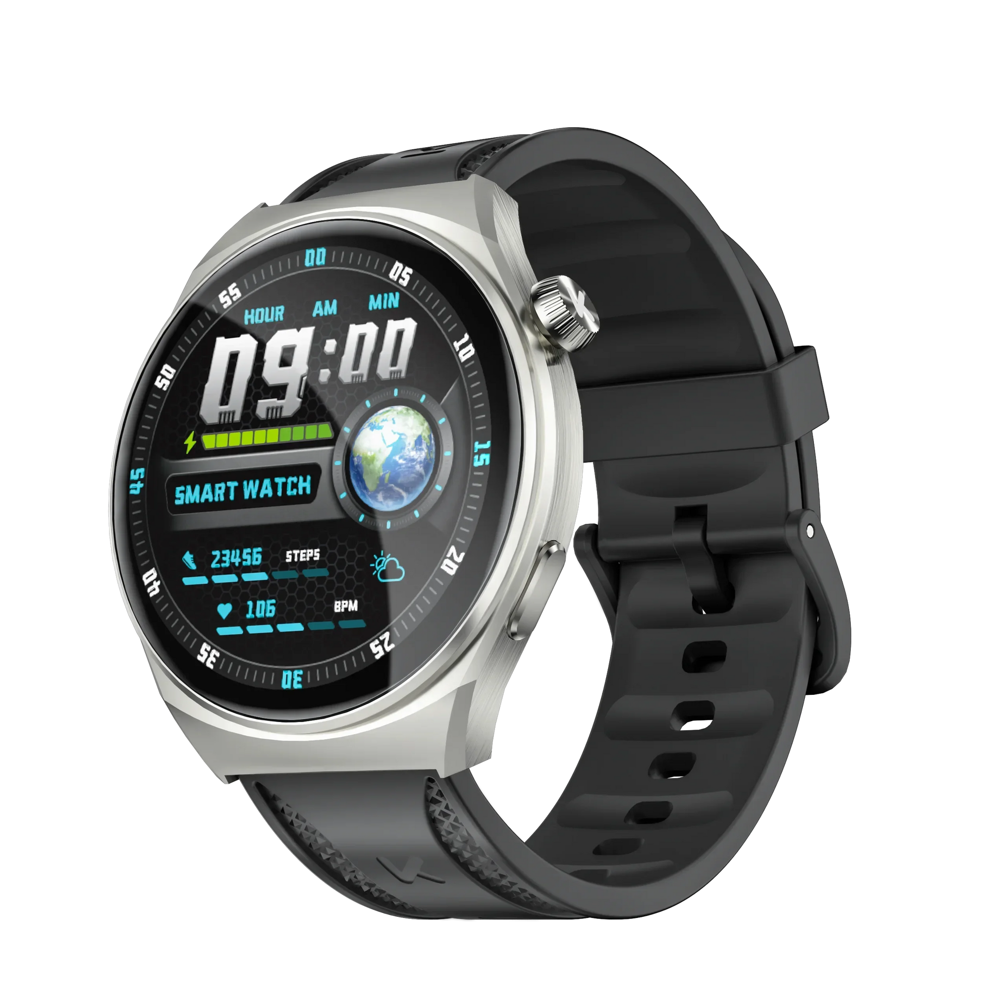 Cardionex® – Smartwatch with 100+ Sport Modes | 1.43" AMOLED, Bluetooth Call, IP68, Heart Rate, BP & SpO₂ Monitor