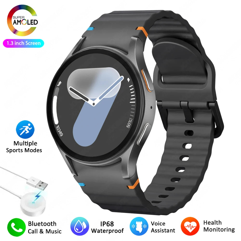 Lumetrix® – Unisex Smartwatch with AMOLED HD | Compass, Heart Rate, Sport & Fitness, Bluetooth Call, Waterproof