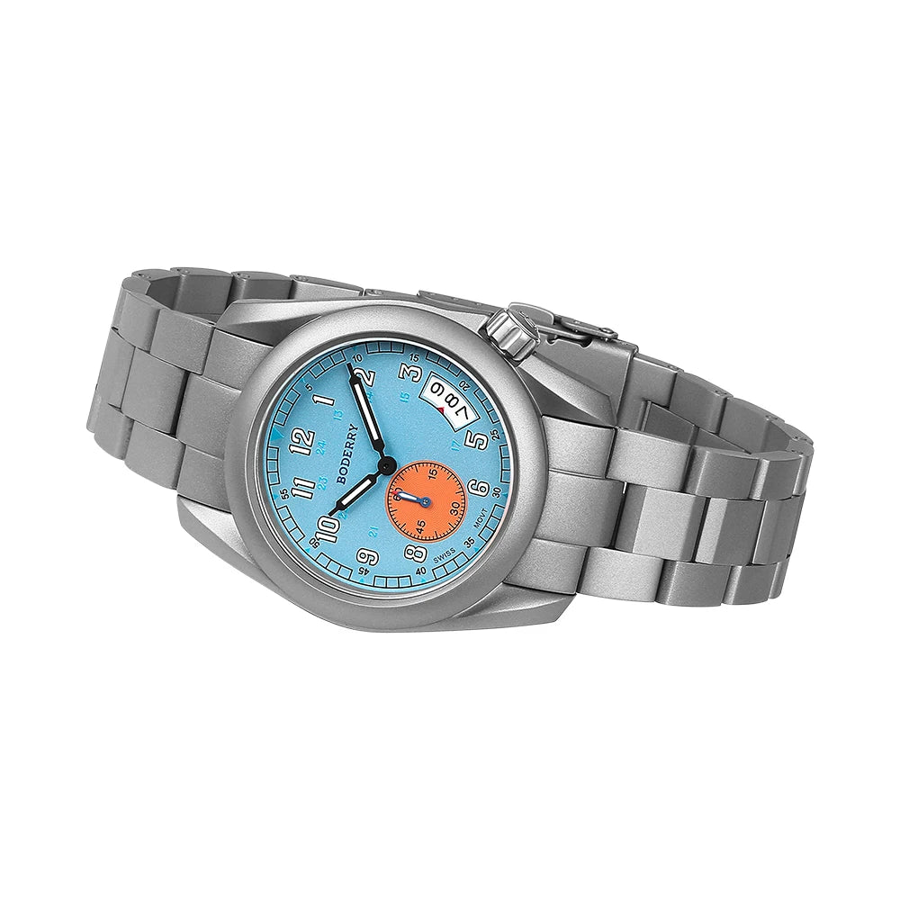 Tiravent® – Titanium Field Quartz Watch for Men | 38MM, Luminous Dial, 100M Waterproof, Military Sport Business Style