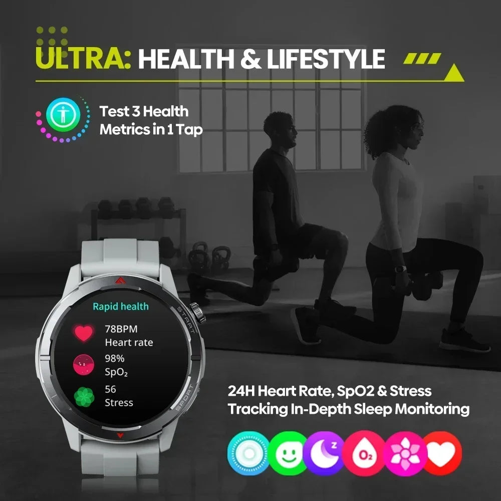 Z-Strider® – SkyForce Ultra | GPS Smartwatch with Compass, Dual GNSS & Bluetooth Call