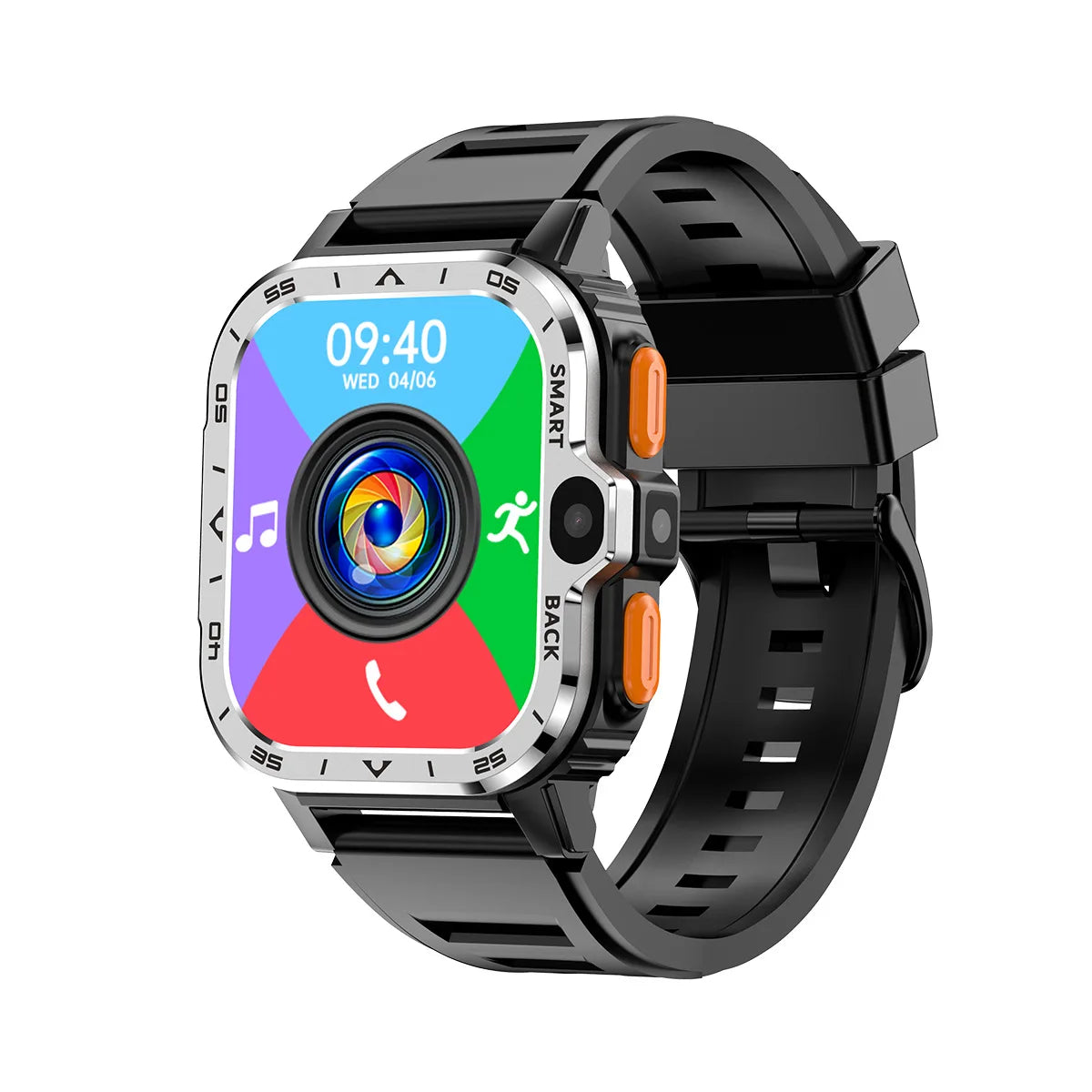 Veyroniq® – Nexor PGD | Android Smartwatch with Dual Cameras, 16G RAM + 64G ROM, 4G SIM, NFC, GPS & Fast Wi-Fi Internet Access