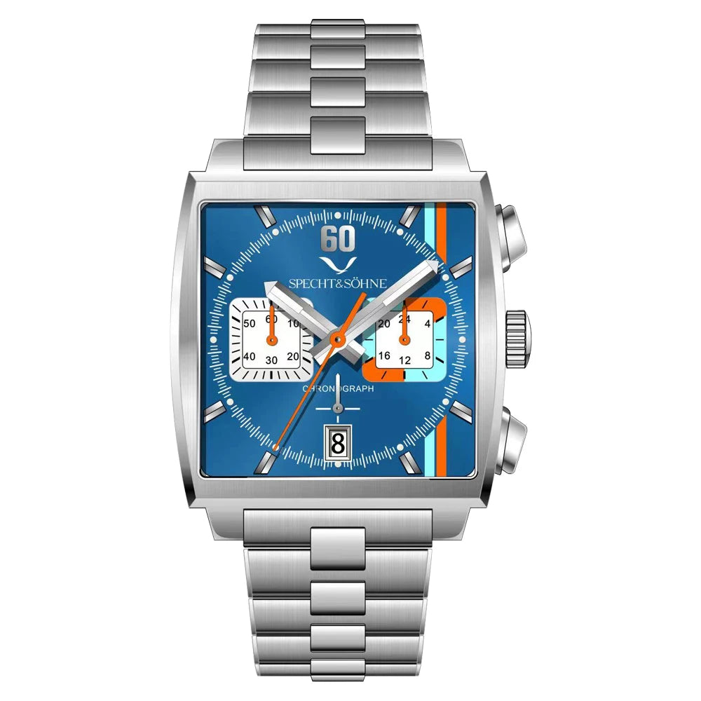 Gravian® – Luxury Chronograph Sports Watch for Men | Stainless Steel, Quartz Movement, Waterproof, Bold Fashion Style