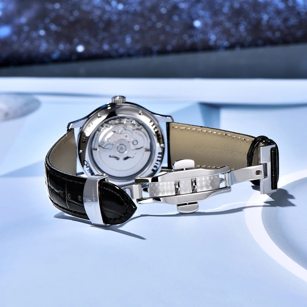 Gravaro® – Men's Automatic Watch NH39 | 41mm, Stainless Steel, 10ATM Waterproof, Bold Mechanical Design