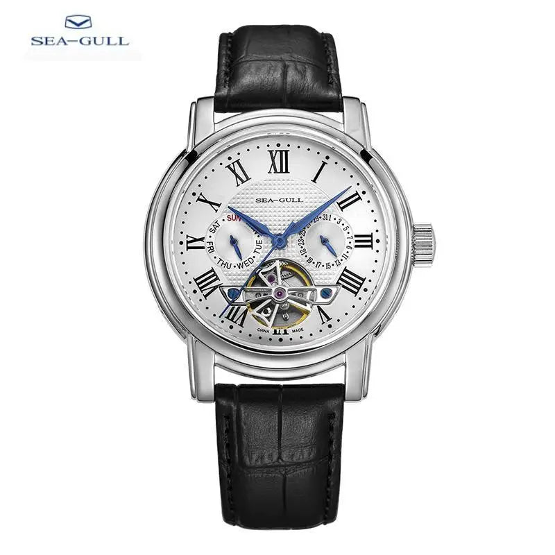 Darnell® – SteelMode 819 | Elegant Mechanical Watch for Men with Calendar & Stainless Steel Design