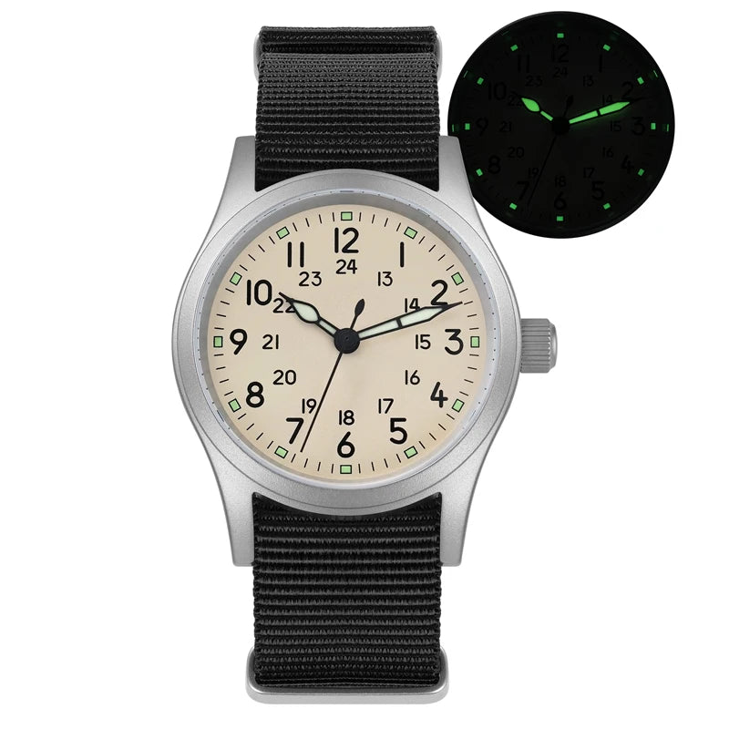 Solvara® – Mistréno ML05 | 38mm Vintage Men’s Watch with VH31 Sweep Movement, Domed Sapphire & Luminous Details