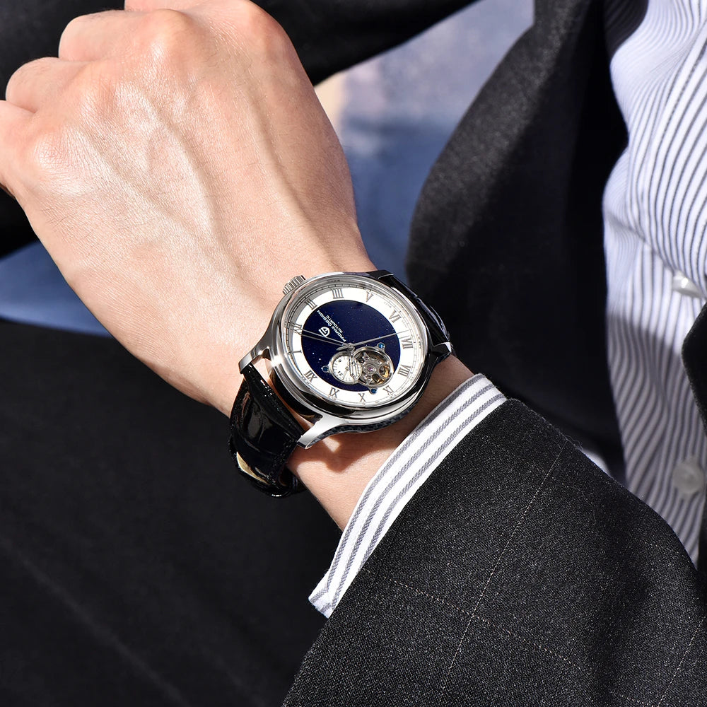 Gravaro® – Men's Automatic Watch NH39 | 41mm, Stainless Steel, 10ATM Waterproof, Bold Mechanical Design