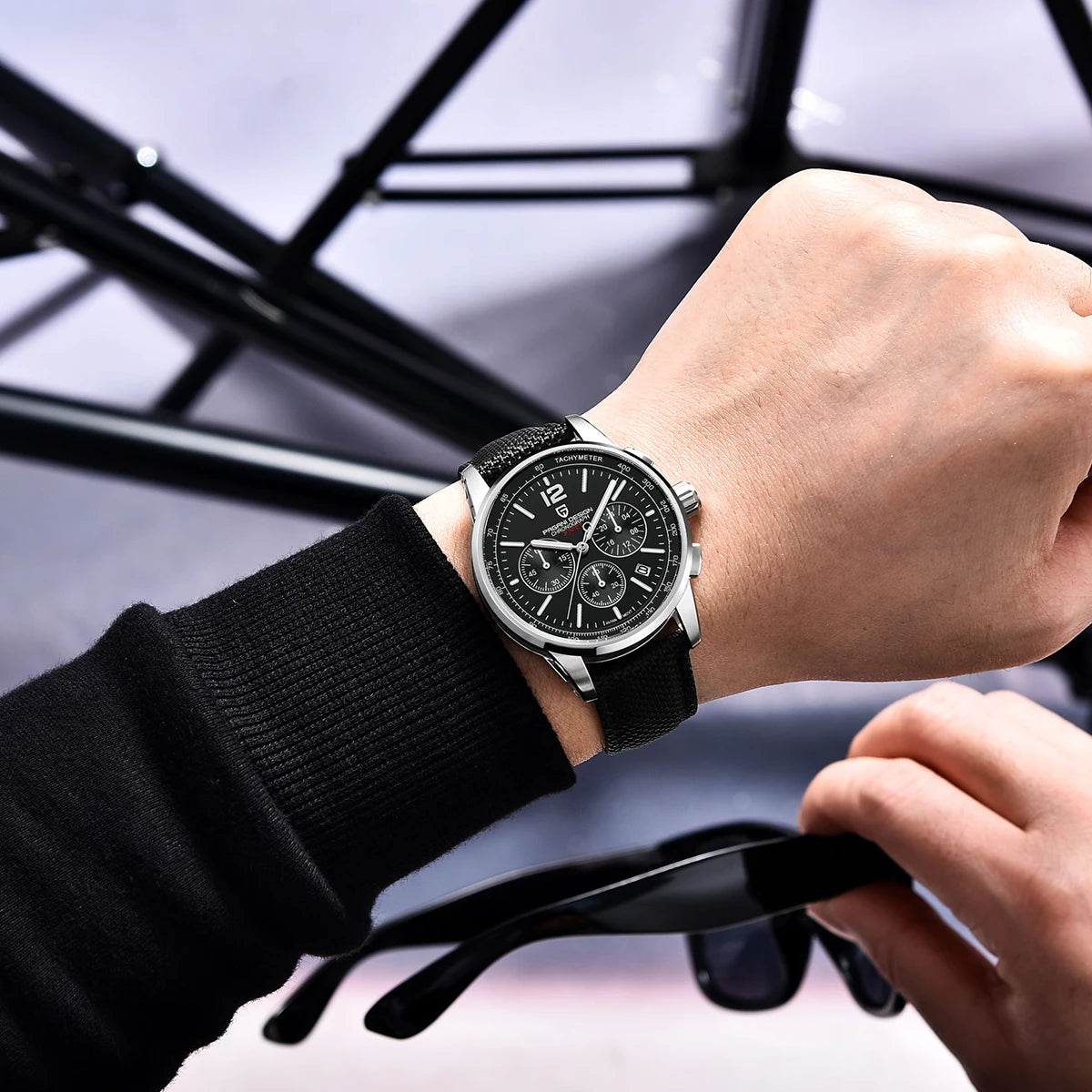 Bravure® – Silvonic VK63 | Men’s Stainless Steel Quartz Watch with Sapphire Crystal & 100M Waterproof Rating