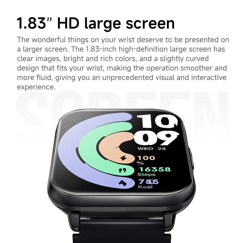 Nexidyne® – Aivance M2 | Smartwatch with 1.83" HD Display, Built-in ChatGPT, 100+ AI Faces, Bluetooth Call & Health Tracking