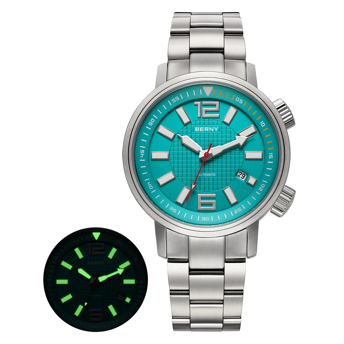 Kharvex® – Deepcore 44 | Automatic Diver Watch with Sapphire Crystal, Fluororubber Strap & 20ATM Water Resistance