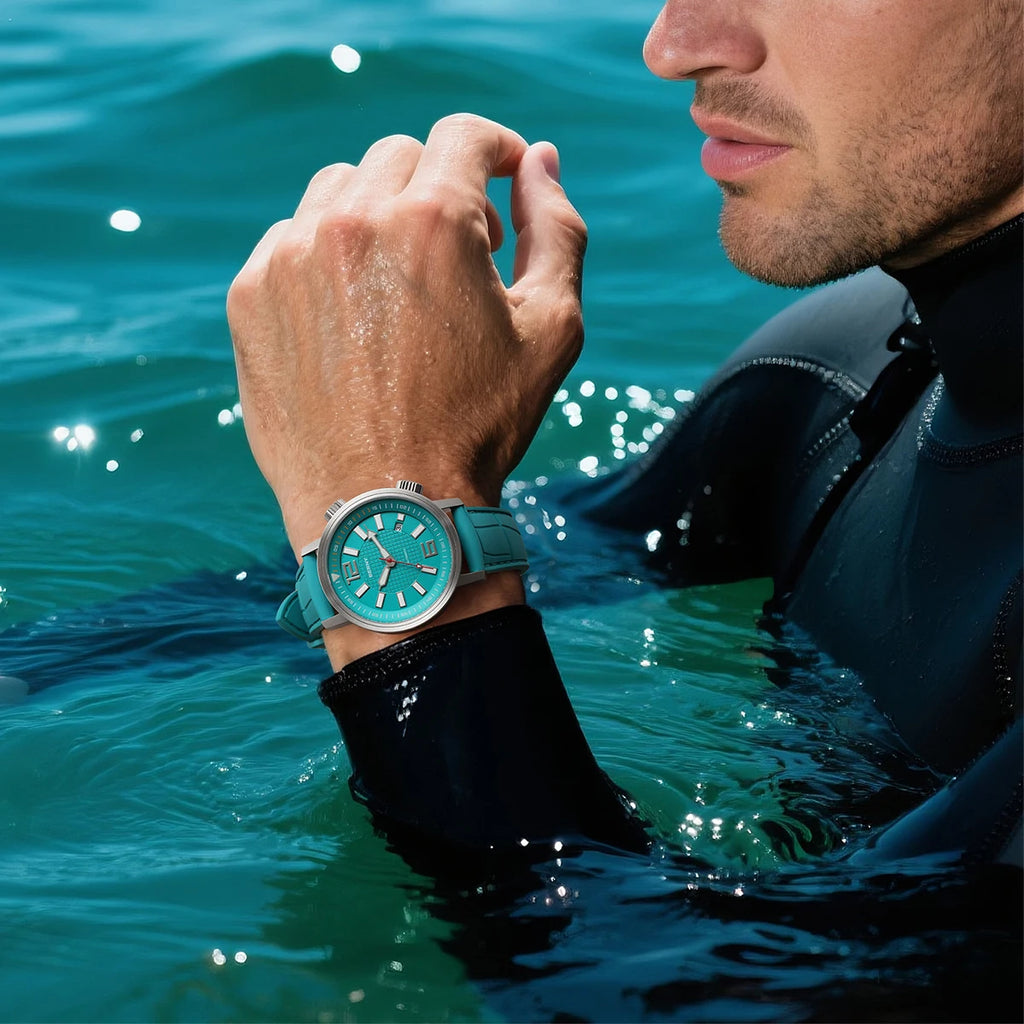 Kharvex® – Deepcore 44 | Automatic Diver Watch with Sapphire Crystal, Fluororubber Strap & 20ATM Water Resistance