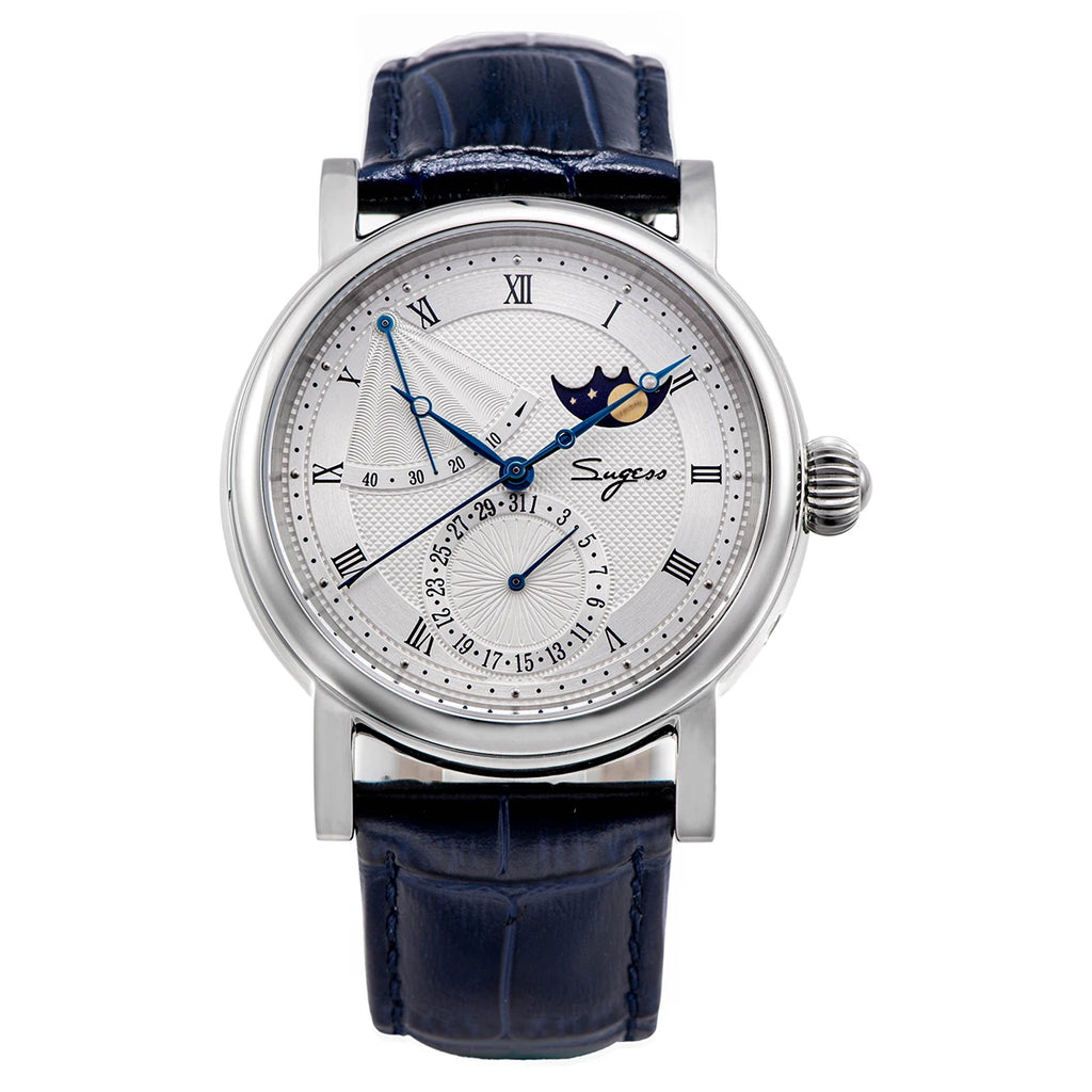 Verlion® – Nocturne Moon | Classic Men’s Moonphase Automatic Watch with Sapphire Glass & Nighttime Elegance