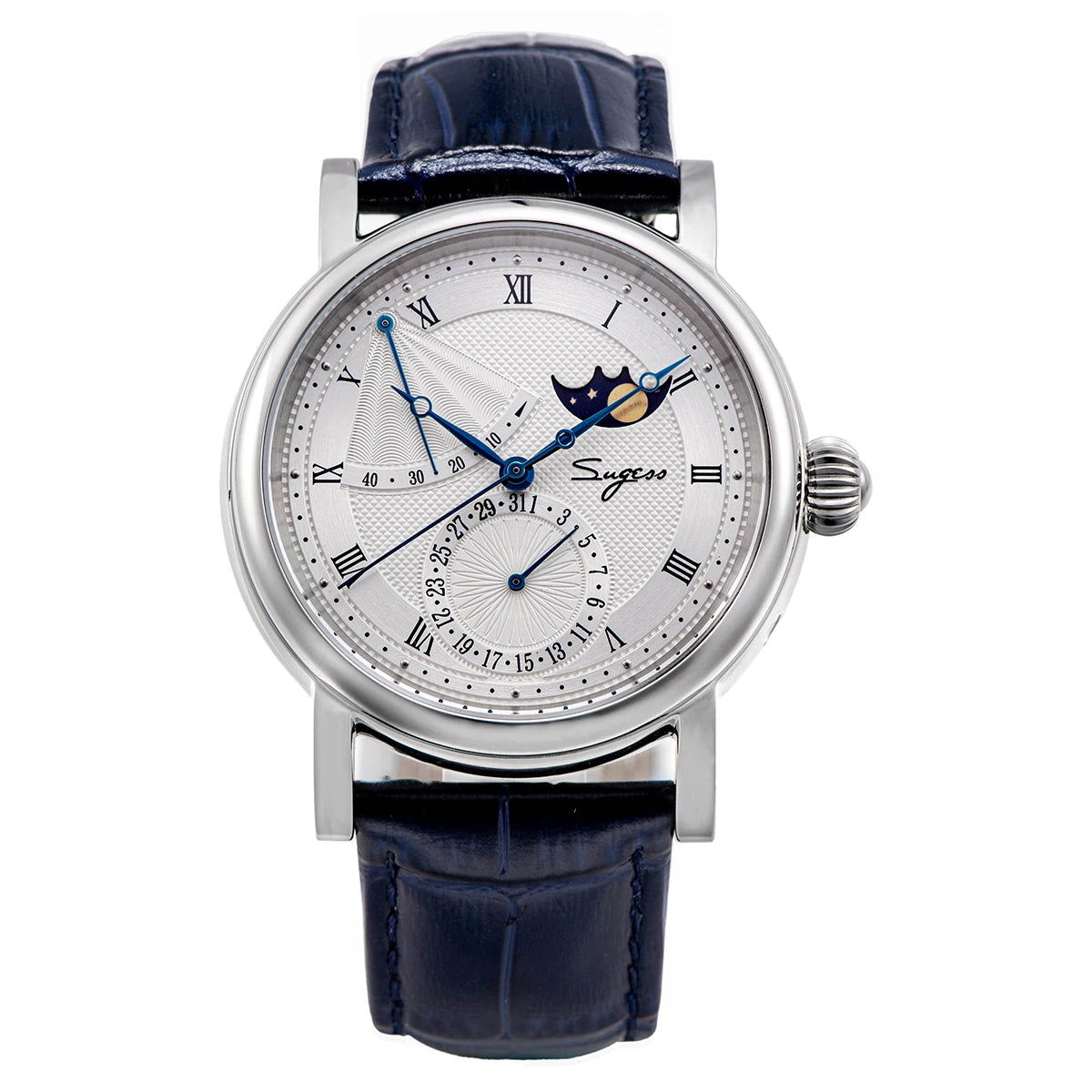 Verlion® – Nocturne Moon | Classic Men’s Moonphase Automatic Watch with Sapphire Glass & Nighttime Elegance