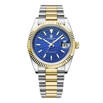 Helvior® – Classic Automatic Watch for Men | NH35 Movement, Sapphire Crystal, Date Magnifier, Elegant Design