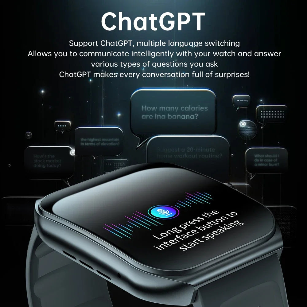 Vytalix® – Smartwatch with 100+ Sport Modes | 1.96" AMOLED, NFC, Bluetooth Call, Health & Sleep Monitor, IP68 Waterproof