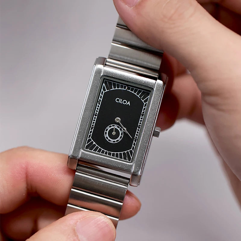 Valtren® – Ducare Square | Luxury Tank-Style Watch for Men with Quartz or Automatic Movement – Vintage Elegance for Gentlemen