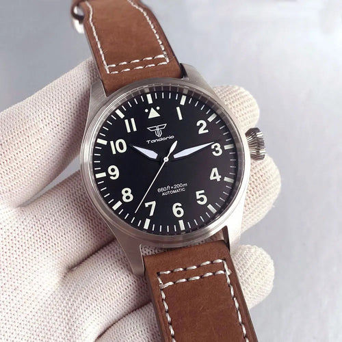Aetherion® – Gravemax 42 | Pilot-Dive Automatic Watch with NH35/PT5000 Movement, Sapphire Crystal & 20Bar Resistance