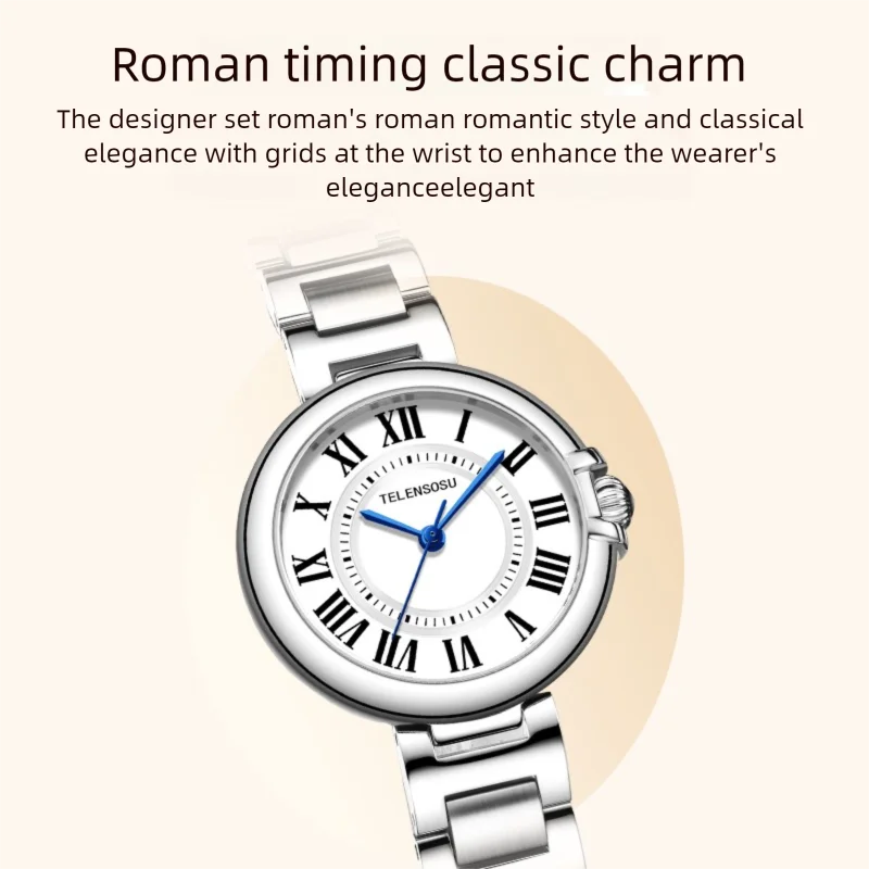 Lusivelle® – Éclora 8801 | Elegant Luxury Quartz Ladies' Watch with Butterfly Buckle – Designed for Banquets & Sophisticated Evenings