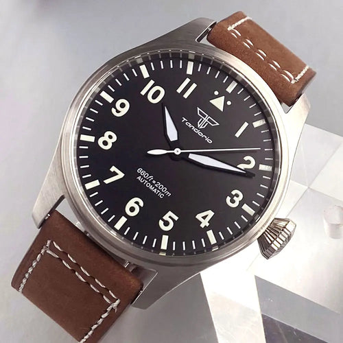 Aetherion® – Gravemax 42 | Pilot-Dive Automatic Watch with NH35/PT5000 Movement, Sapphire Crystal & 20Bar Resistance