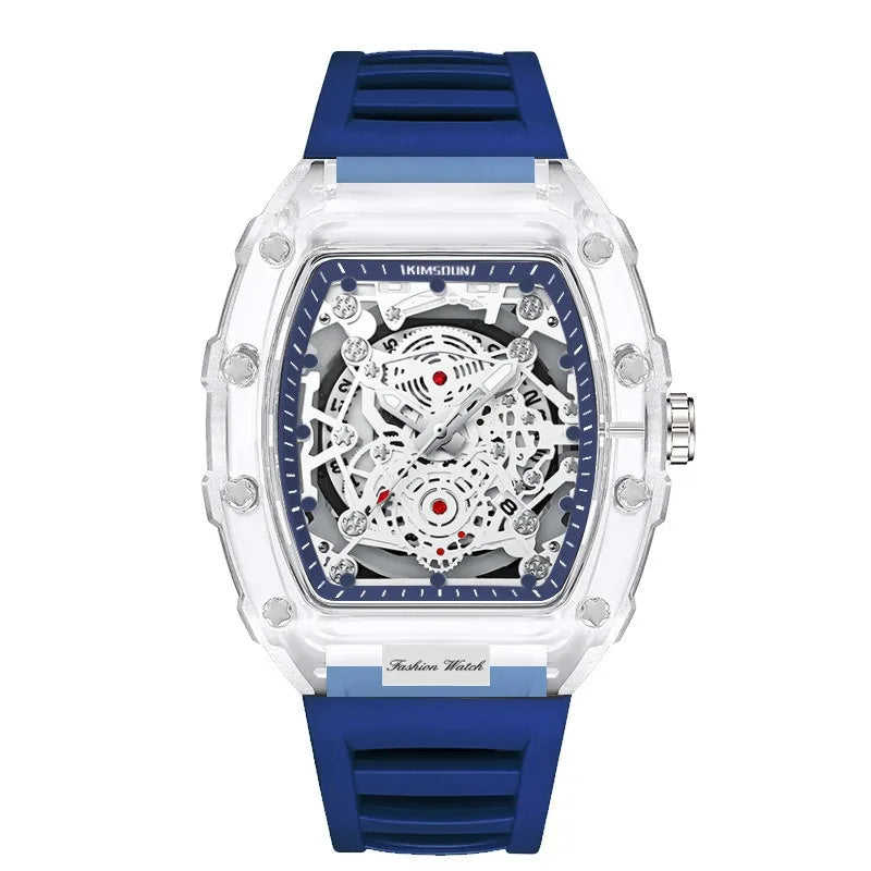 Tonvexis® – Fashion Tonneau Quartz Watch for Men | Luminous Hands, Calendar Display, Waterproof, Bold Personality Design