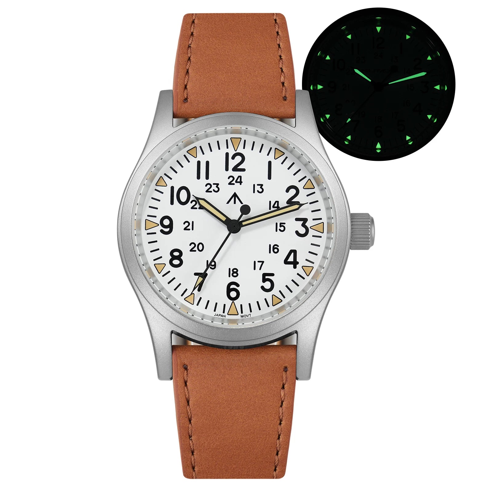 Solvara® – Mistréno ML05 | 38mm Vintage Men’s Watch with VH31 Sweep Movement, Domed Sapphire & Luminous Details