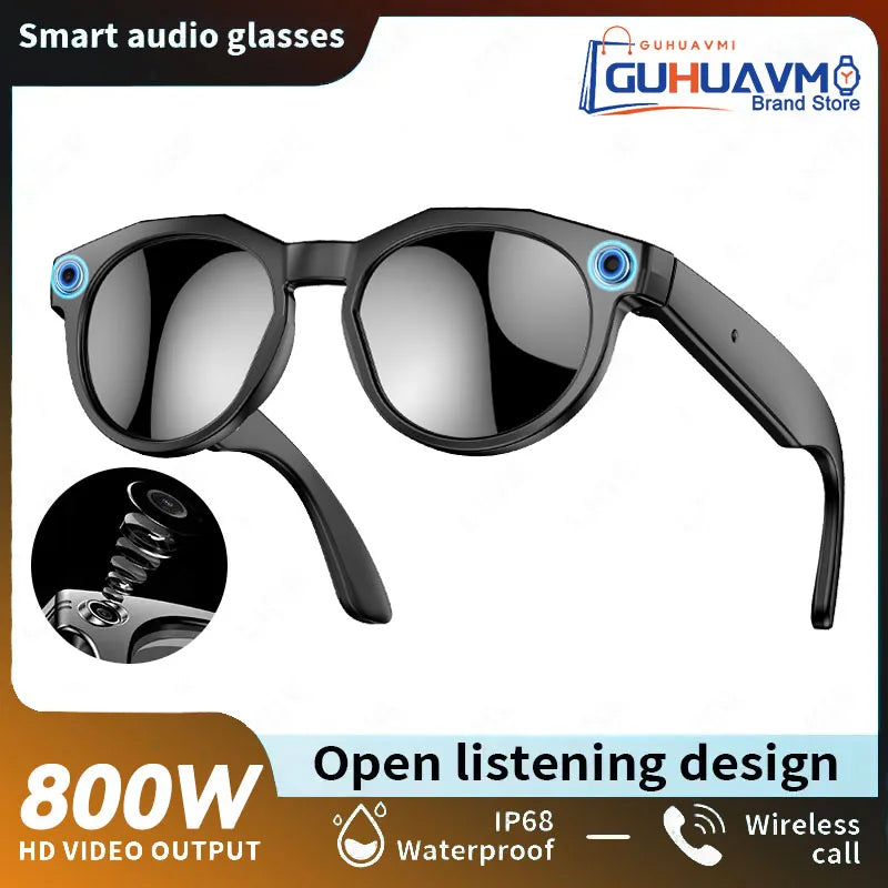 Optivex® – 8K AI Smart Sunglasses with Camera & Voice Assistant | Bluetooth Calling, Video Recording, Smart Wearable Design