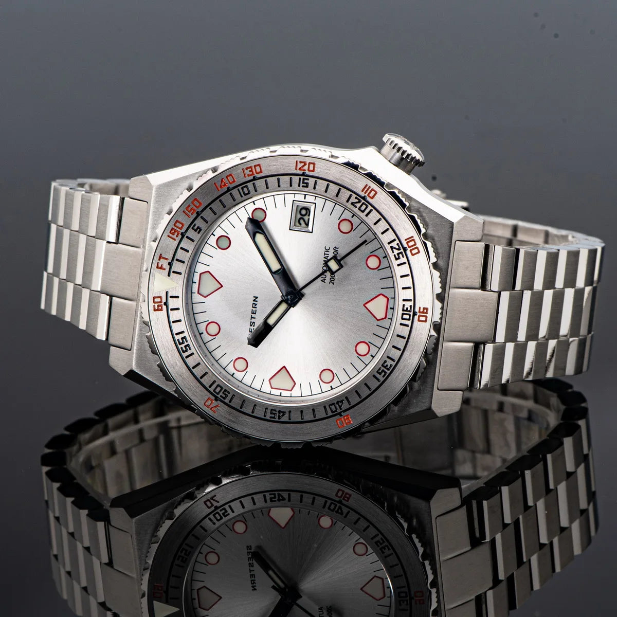 Maridive® – Men's Automatic Diver Watch | NH35 Movement, Ceramic Bezel, Sapphire, Luminous, Jubilee Bracelet, 600T Retro Style