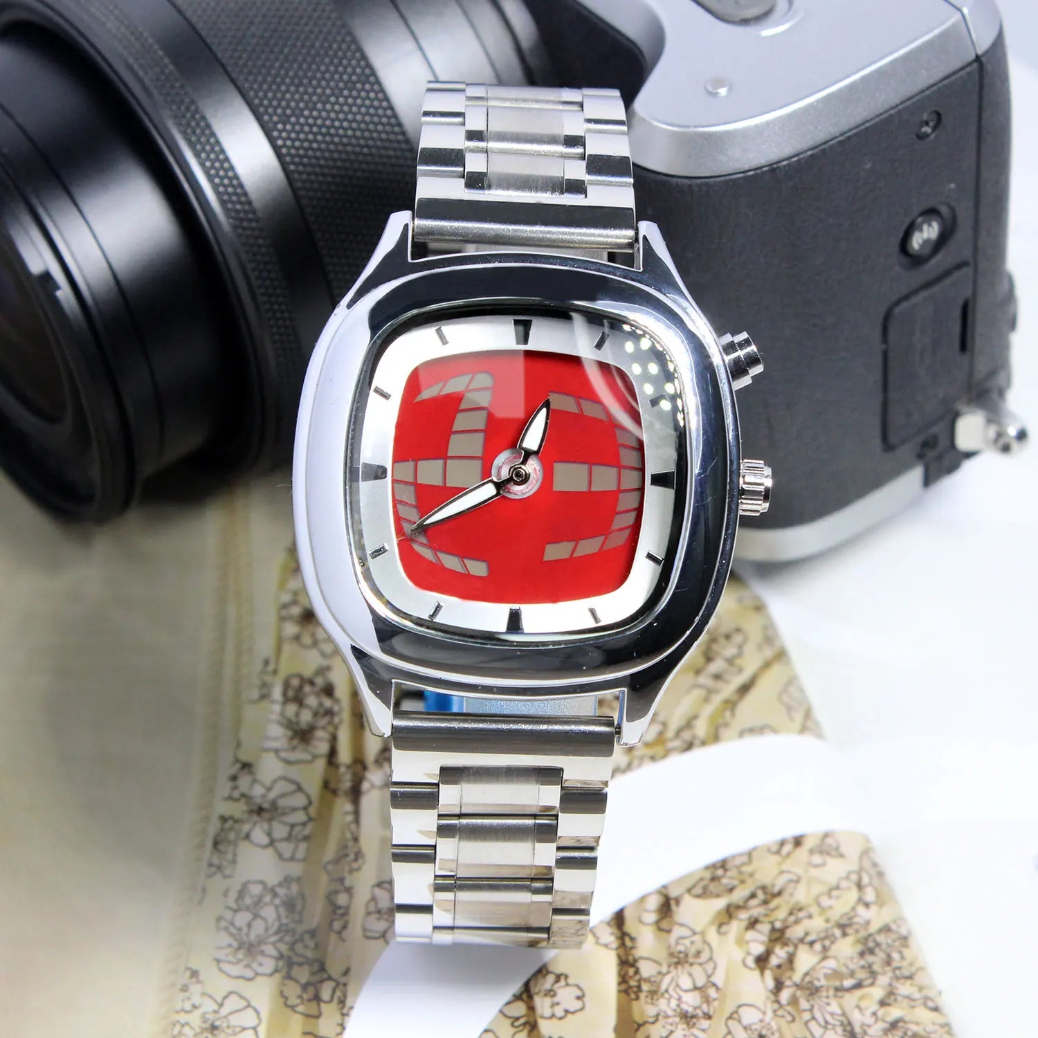 Neotrix® – Y2K Dual Display Quartz Watch for Men | Pointer + Digital, Luminous, Creative Fashion Style