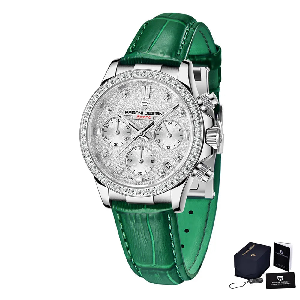 Velassia® – Classic Sapphire Quartz Watch for Women | 36MM, Japan Movement, 100M Waterproof, Elegant Dress Design